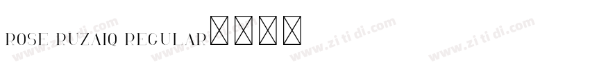 rose ruzaiq Regular字体转换
